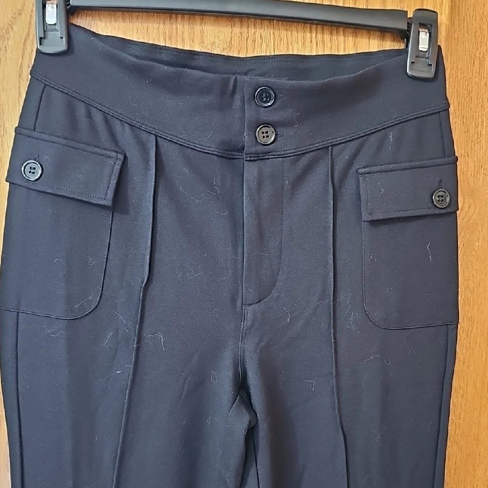 HALARA Black Flare Women's Pants, Tall - Picture 4 of 6
